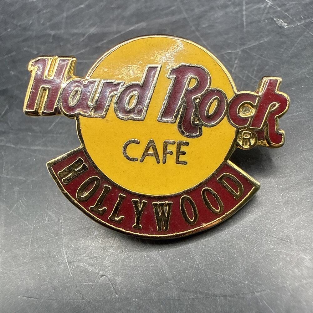 Hard Rock Cafe HOLLYWOOD 1990s Small CLASSIC HRC LOGO PIN Tac